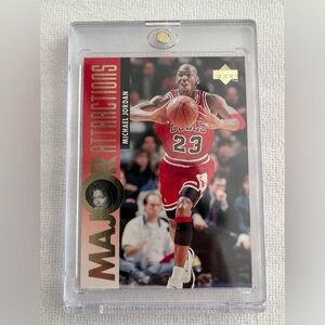1995 UPPER DECK #341 MICHAEL JORDAN Card Major Attractions Queen Latifah